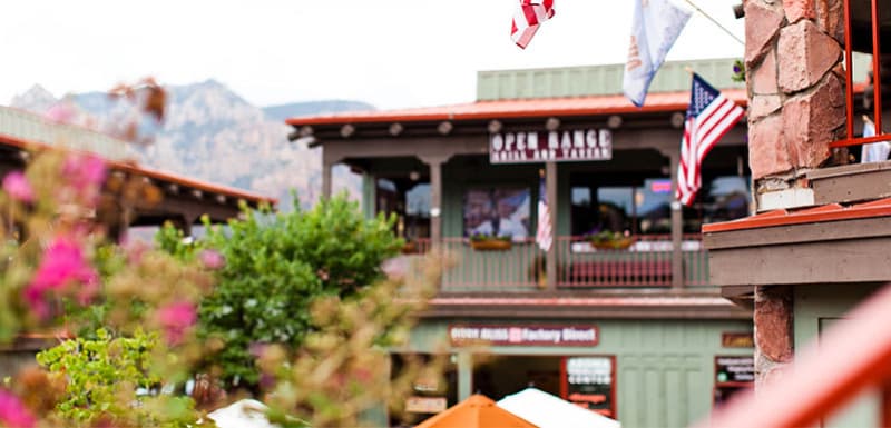 Фотография зданий города Седона